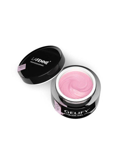 La Femme, Gelify™ UV&LED Gel 50gr - One Phase No Heat - Baby Pink Glitter, GEL1PNHBPG50