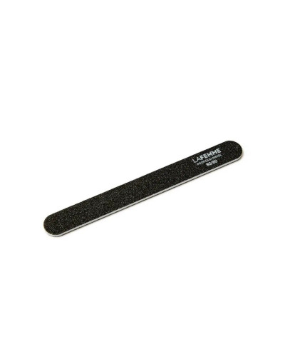 La Femme, Straight Nail File, Black 80/80 - Minerva, PLPILF10