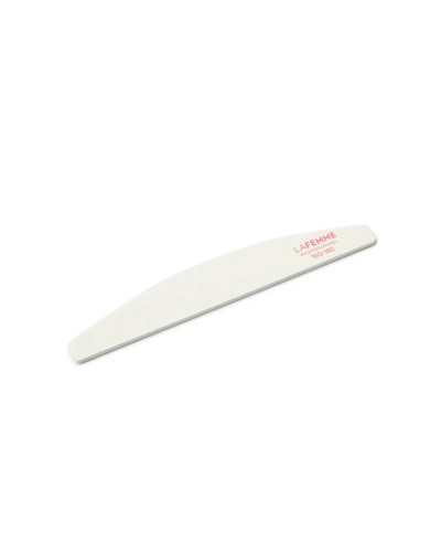 La Femme, Half-moon Nail File, White 100/180 - Demetra, PLPILF18