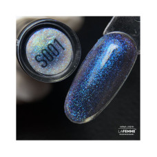 La Femme, Shimmer Top Coat No Wipe UV&LED 8gr - S001_Blue