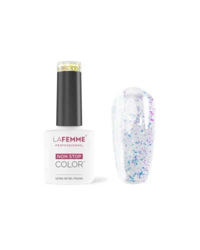 La Femme, Flakes Top Coat No Wipe UV&LED 8gr - C001, PVLEDC001