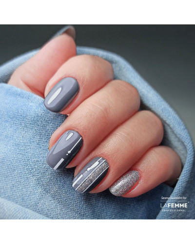 La Femme, Гель-лак UV&LED 8 г - H094_Elegant Grey, PVLEDH094