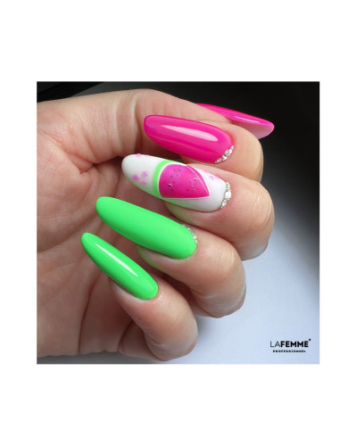 La Femme, Gel Polish UV&LED 8gr - H123_Neon Grass, PVLEDH123