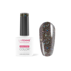 La Femme, Gēla laka UV&LED 8gr - H135_Glitter Grey