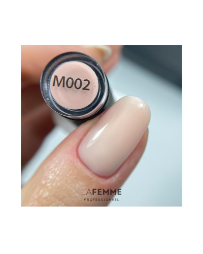 La Femme, Молочно-розовый топ без липкого слоя UV&LED 8 г - M002, PVLEDM002