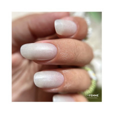 La Femme, Elastīga bāze UV&LED 15g - R006_Pieni balts ar gliteriem