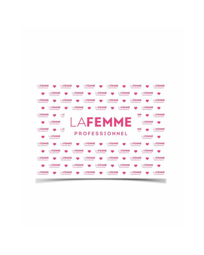 La Femme, Коврик на стол La Femme® Professionnel - Белый с сердечками, TVGLF01