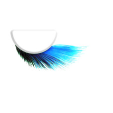 Perfect Silk Lashes, Decorated Synthetic Hair Colorful Wild