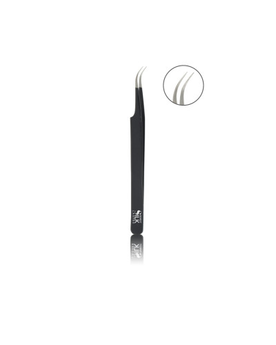 Perfect Silk Lashes, Tweezer with curved tip Black, PSL1120