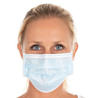 Beautypoint, Medicīniskās sejas maskas TYPE II zilas, 1 kastīte (50 gb)