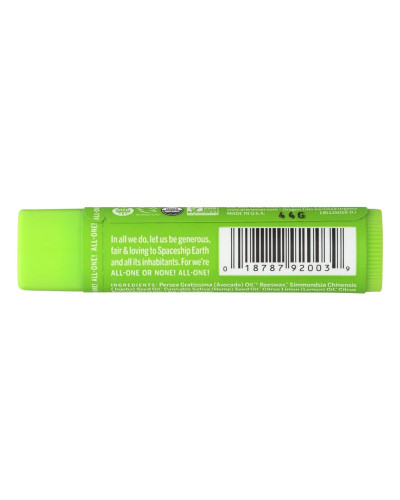 Dr. Bronners,  Organic Lip Balm Lemon-Lime 4 g, 0018787251751