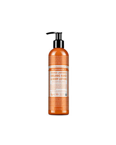 Dr. Bronners,  Organic Body Lotion Orange-Lavender 240 ml, 0018787261002