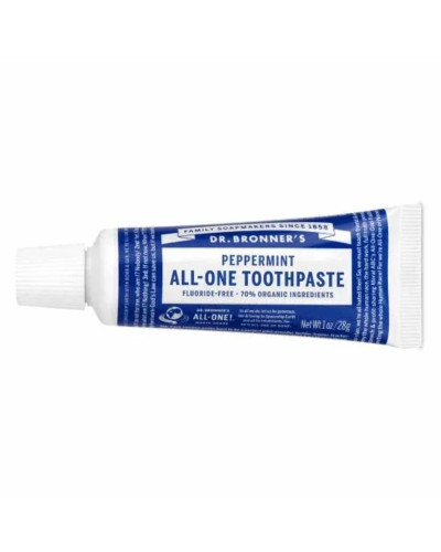 Dr. Bronners,  Toothpaste Peppermint Travel Size 28 g, 0018787321096