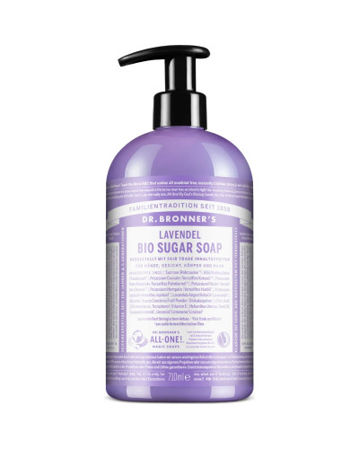 Dr. Bronners, Organiskās cukura ziepes ar lavandu 355 ml, 0018787830512