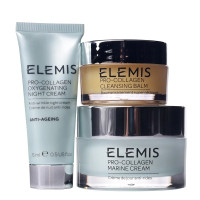 Elemis,  VIP kit: Elemis,  Pro-Collagen Oxygenating night cream 15ml + Elemis,  Pro-Collagen Marine cream 30ml + Elemis,  Pro-Collagen cleansing balm 20g