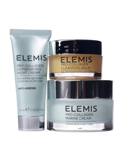 Elemis,  VIP kit: Elemis,  Pro-Collagen Oxygenating night cream 15ml + Elemis,  Pro-Collagen Marine cream 30ml + Elemis,  Pro-Collagen cleansing balm 20g, 0641628582761