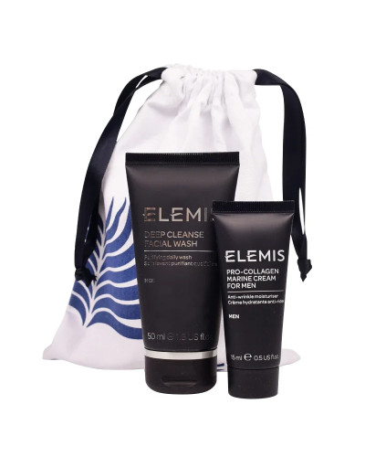 Elemis, Мужской набор: Elemis, Deep Cleanse умывание для лица 50 мл + Elemis, Pro-Collagen Marine крем увлажняющий для мужчин 15 мл, 0641628680276