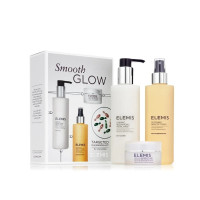 Elemis, Набор для очищения Smooth Glow: Elemis, Dynamic Resurfacing умывание для лица 200 мл + Elemis, Soothing Apricot тонер 200 мл + Elemis, Cellular Recovery Skin Bliss капсулы 14 капс