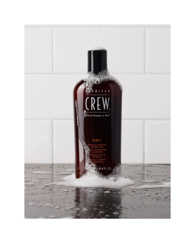 American Crew, Classic 3in1 šampūns, kondicionieris un ķermeņa mazgāšanas līdzeklis 100ml, 0669316405185