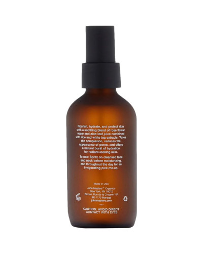 John Masters Organics, Rožu un alvejas mitrinošā tonizējošā migla 125 ml, 0669558003125