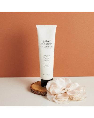 John Masters Organics, Rožu un aprikožu matu maska 148ml, 0669558004375