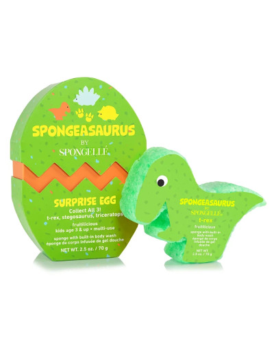 Spongelle, Sponge Animals Spongeasaurus Collection T-Rex 1pc, 0850027333809