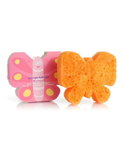 Spongelle, Sponge Animal Kids Sponge Butterfly 1pc, 0850780001090