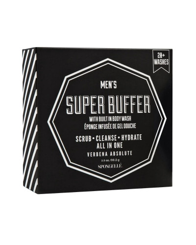 Spongelle, Mens Super Buffer Verbena Absolut 1pc, 0850780001557