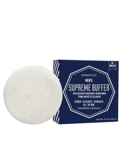 Spongelle, Mens Supreme Buffer-Cedar Absolute 1pc, 0850780001939