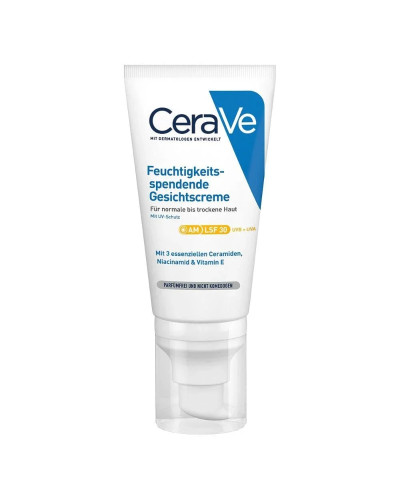 CeraVe, Увлажняющий крем для лица SPF30 52 мл, 3337875840620