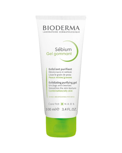 Bioderma, Себиум Отшелушивающий очищающий гель 100 мл, 3401574131423