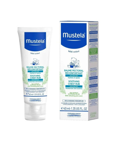 Mustela, Soothing chest rub 40ml, 3504105029432