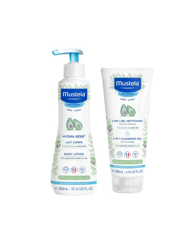 Mustela, 2 в 1 очищающий гель 200 мл, 3504105036058