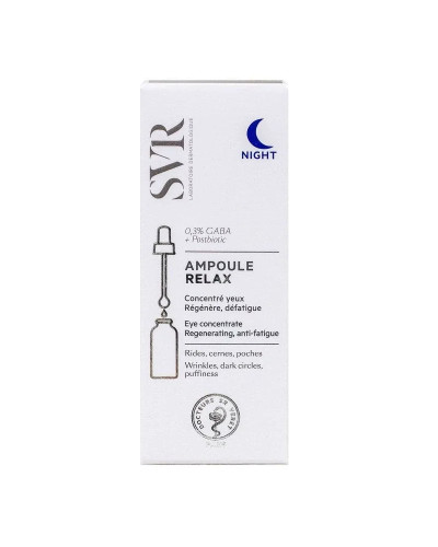 SVR, Ampoule Relax Night Eyes Contour 15 ml, 3662361001224