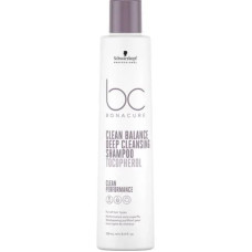 Schwarzkopf, Professional Bonacure Clean Balance dziļi attīrošs šampūns 250 ml