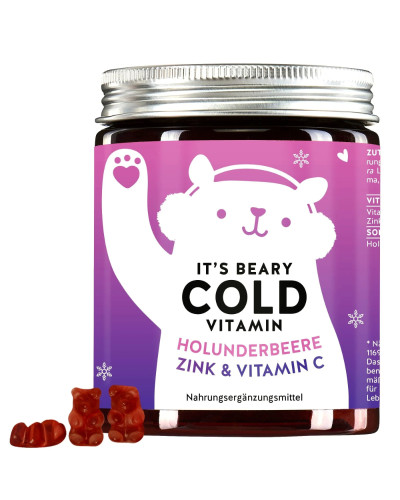 Bears With Benefits,  Its Beary Cold Vitamin Holunderbeere, Vitamin C & Zink 60 pcs 150 g, 4260717770177