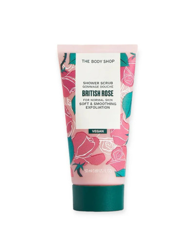 The Body Shop, British Rose dušas skrubis 50ml, 5028197172718