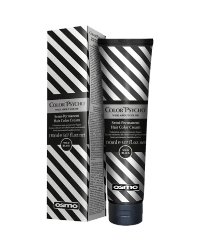 Osmo, Color Psycho daļēji noturīgas matu krāsas krēms Wild Black 150ml, 5035832013633