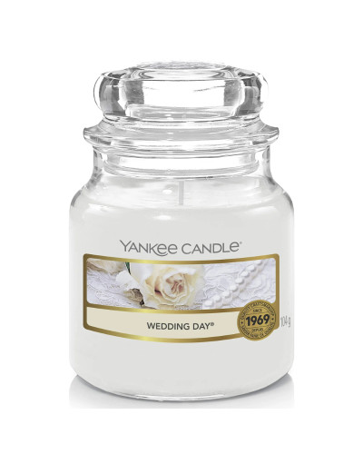 Yankee Candle, Klasiskā kāzu dienas svece, maza burciņa 104 g, 5038580001310