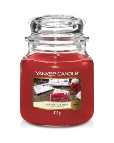 Yankee Candle, vidēja burka Vēstules Ziemassvētku vecītim 411 g, 5038581123554