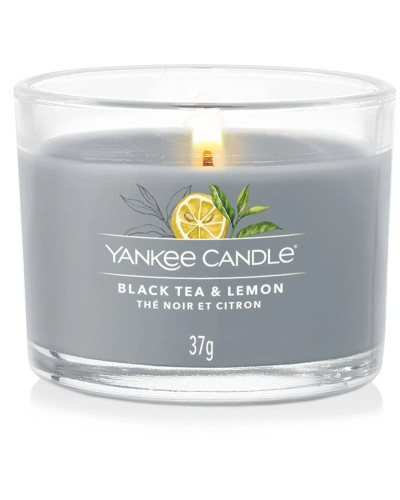 Yankee Candle, Наполненный вотив Черный чай и лимон 3x37 г, 5038581128313