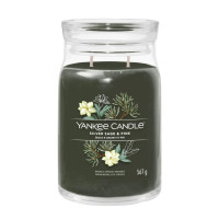 Yankee Candle, Sudraba salvija un priede, liela burka 567g