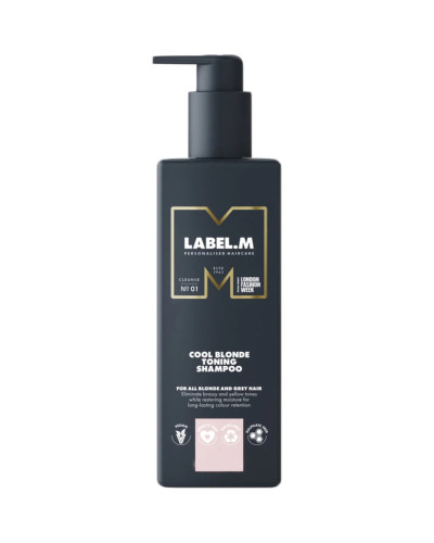 Label.m, Professional Cool Blonde Toning Shampoo 1000ml, 5056043217245