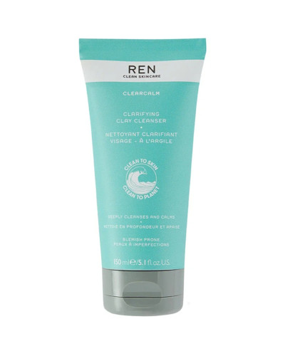 Ren, Clearcalm Clarifying Clay Cleanser 150ml, 5056264707464