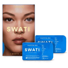 Swati, Coloured 1-Month Lenses Sapphire 1 Pair