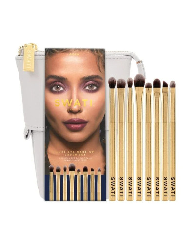 Swati, Luxe Eye Make-Up Brush Set Gold 8 pcs, 7350100169040