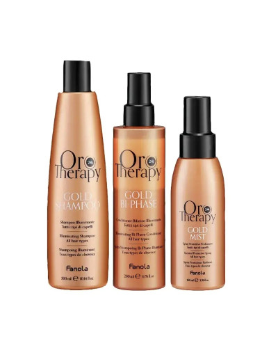 Fanola, Oro Therapy Gold divfāžu kondicionieris 200ml, 8008277762821