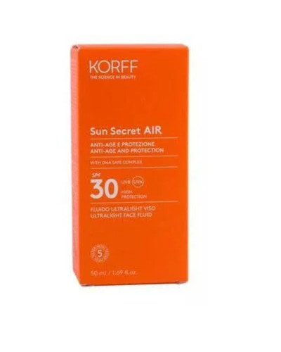 Korff, Sun Secret SPF30 Air Fluido Viso 50 мл, 8050519682442