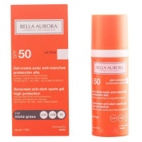 Bella Aurora, Gel-krēms pret tumšajiem plankumiem, aizsargkrēms pret saules stariem SPF 50+, normāla-sausa āda 50ml