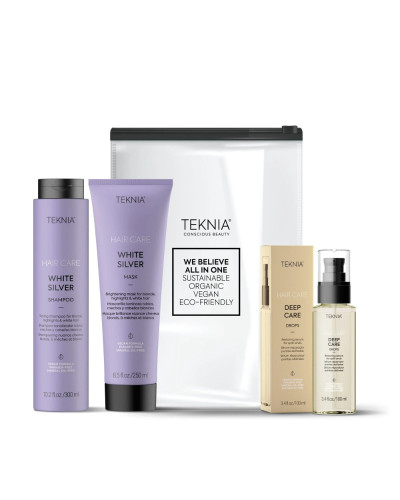 Lakme, Teknia Blonde Lovers Pack: Šampūns 300 ml + maska 250 ml + dziļas kopšanas pilieni 100 ml, 8429421440196